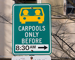 carpool lane (flickr credit: Richard Drdul)