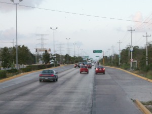 Good Highway in Mexico South of Cancun