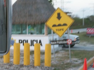 Mexican Police checkpoint